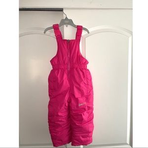 Kids Pink Snow Bib